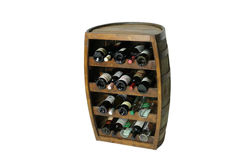 Whiskey Barrel Wine Rack